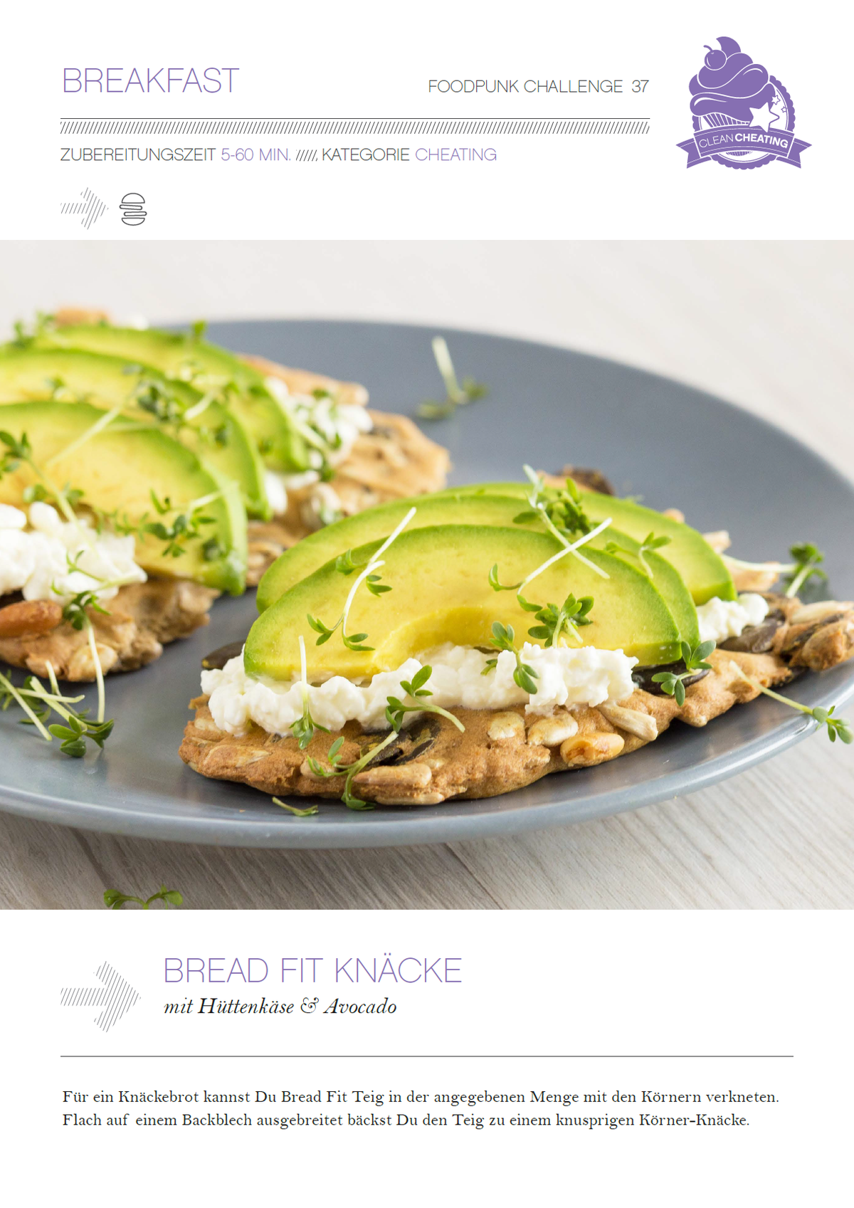 Clean Cheating 1900 kcal, 30 Tage Low Carb Ernährungsplan