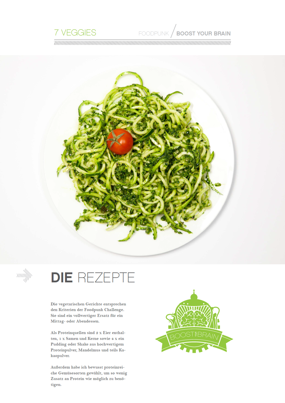 Veggie Upgrade, Boost Your Brain 2400 kcal, 7 vegane & vegetarische Rezepte
